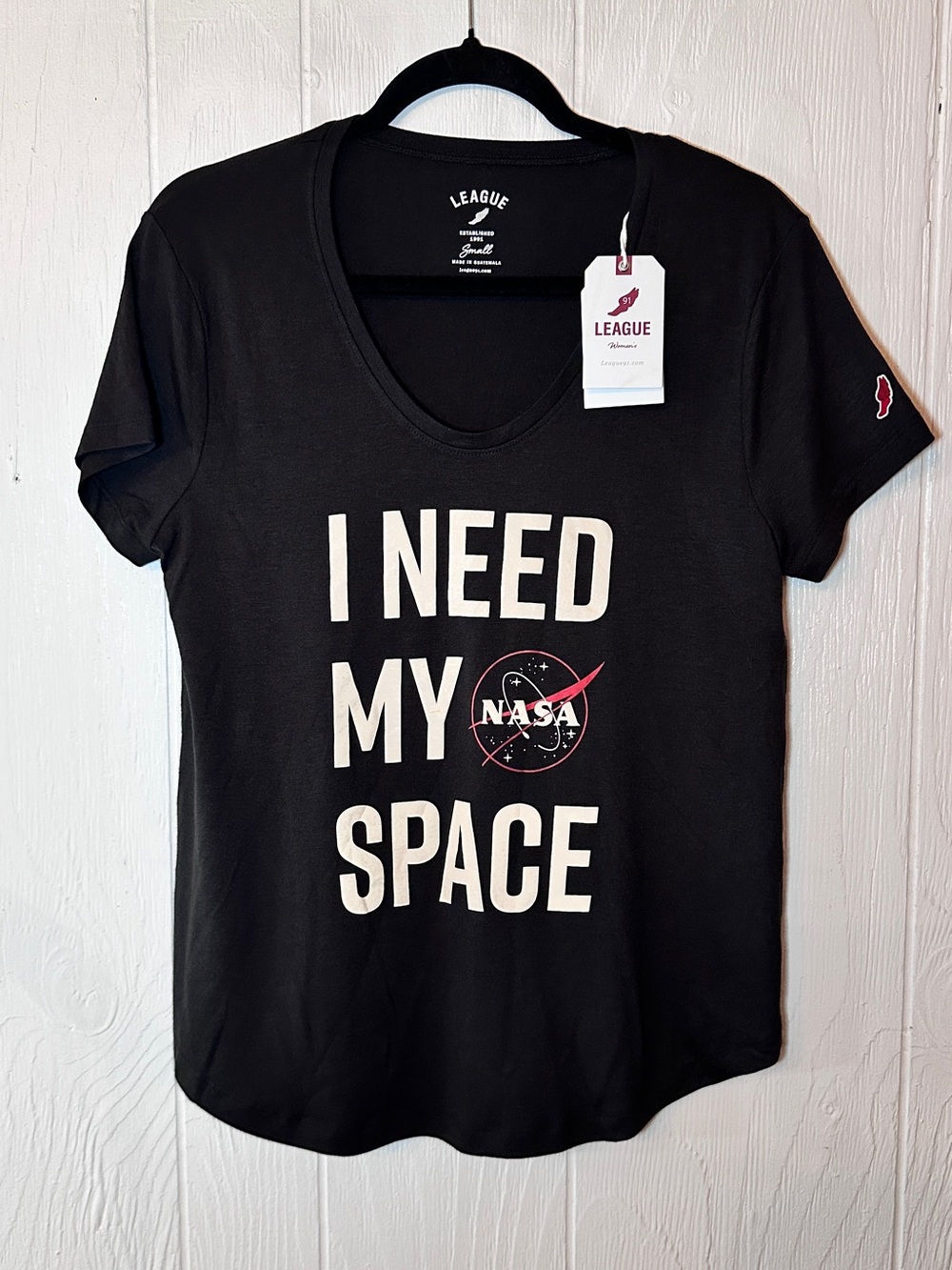 NWT NASA Black Women's Tee shirt “I Need My Space”